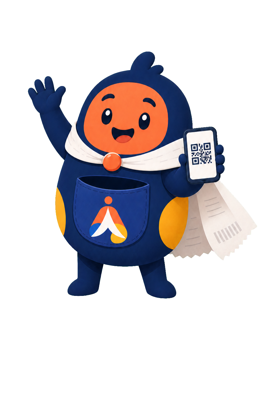 Gani, the Ambagan mascot, welcoming a group